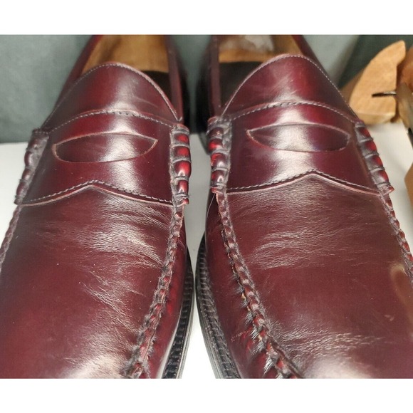 Johnston & Murphy Aristocraft USA Made Cordovan Leather Penny Loafer US 12 A - Picture 12 of 14